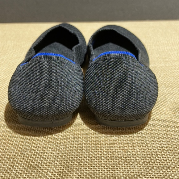 Rothy's Women The Flat Ballerina Knit Slip On Rounded Toe Black Sz 7 READ Washed - Picture 6 of 11